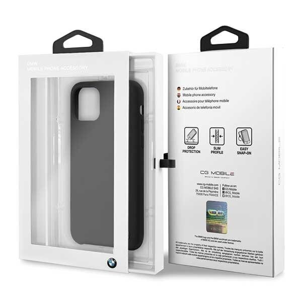 Telefono dėklas BMW BMHCN58SILBK iPhone 11 Pro czarny/black Silicone kaina ir informacija | Telefono dėklai | pigu.lt