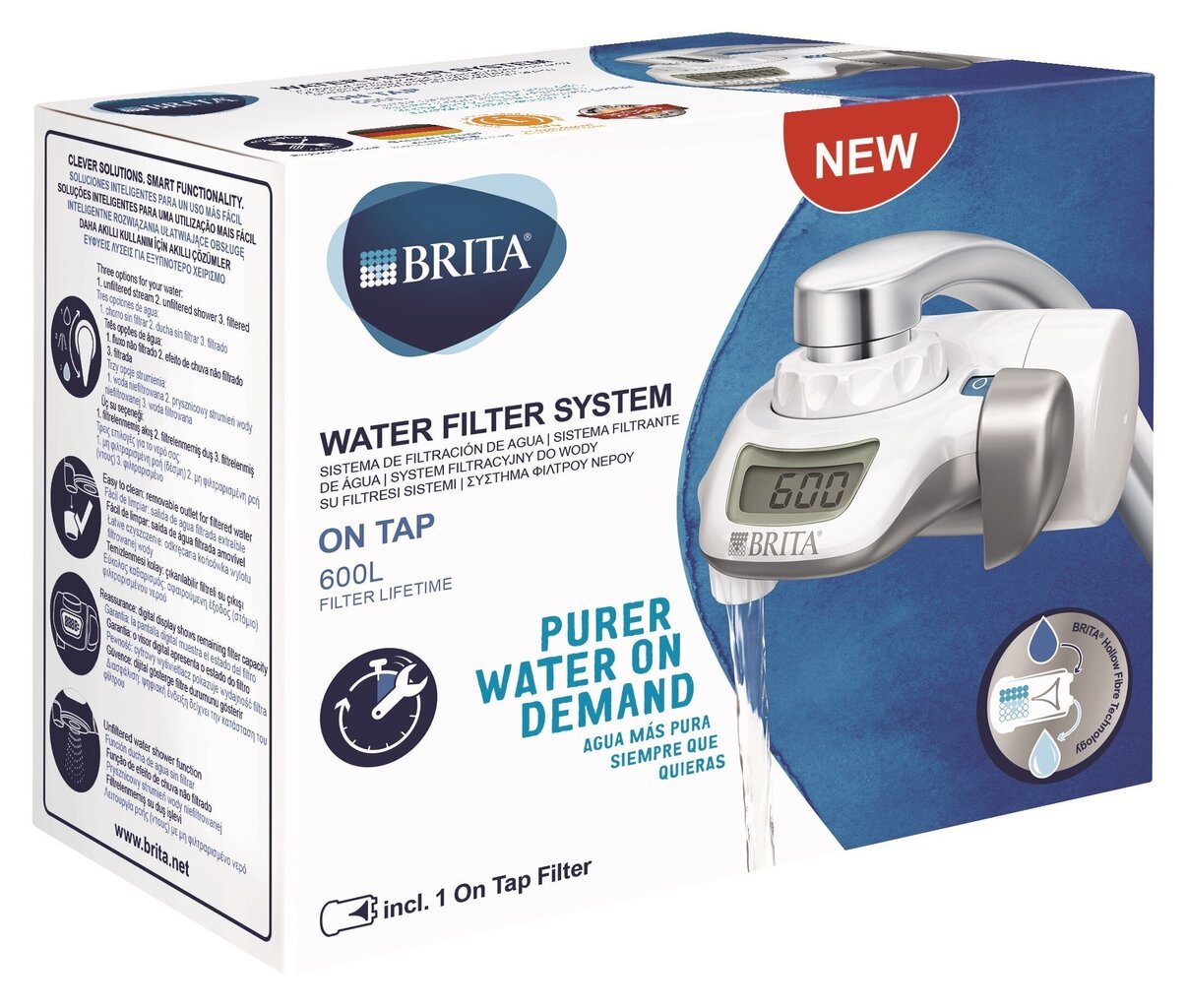 BRITA OnTap vandens filtravimo sistema 600L kaina ir informacija | Virtuvinių plautuvių ir maišytuvų priedai | pigu.lt