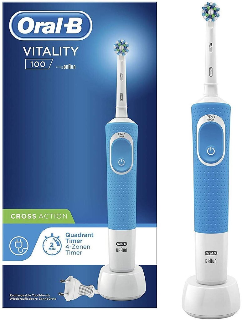 Oral-B Vitality 100 kaina ir informacija | Elektriniai dantų šepetėliai | pigu.lt