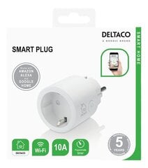 Deltaco Smart Home išmanusis kištukinis lizdas SH-P01 WiFi kaina ir informacija | Elektros jungikliai, rozetės | pigu.lt