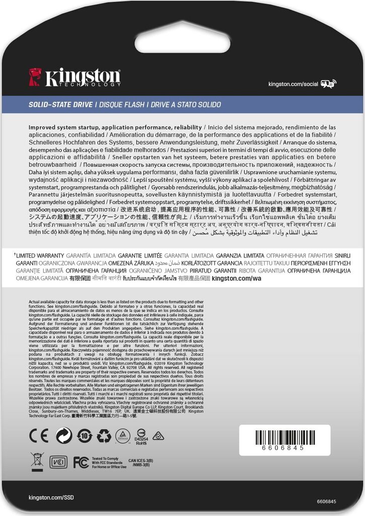 Kingston SEDC450R/1920G kaina ir informacija | Vidiniai kietieji diskai (HDD, SSD, Hybrid) | pigu.lt