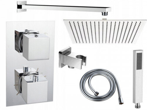 Potinkinis dušo komplektas su termostatu Mexen 6in1 цена и информация | Dušo komplektai ir panelės | pigu.lt