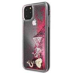 Чехол для телефона Guess GUHCN65GLHFLRA Apple iPhone 11 Pro Max raspberry hard case Glitter Hearts цена и информация | Чехлы для телефонов | pigu.lt