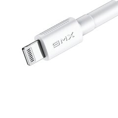 Кабель Baseus BMX MFI Mini Cable Durable Wire USB Type C PD 18Вт / Lightning 1.2 м, белый (CATLSW-A02) цена и информация | Кабели для телефонов | pigu.lt