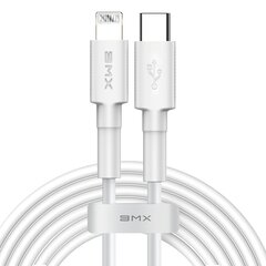 Кабель Baseus BMX MFI Mini Durable Wire USB Type C PD 18 Вт / Lightning 1.8 м, белый (CATLSW-B02) цена и информация | Кабели для телефонов | pigu.lt