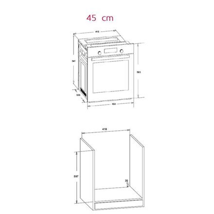 Simfer 4207BERBB kaina ir informacija | Orkaitės | pigu.lt