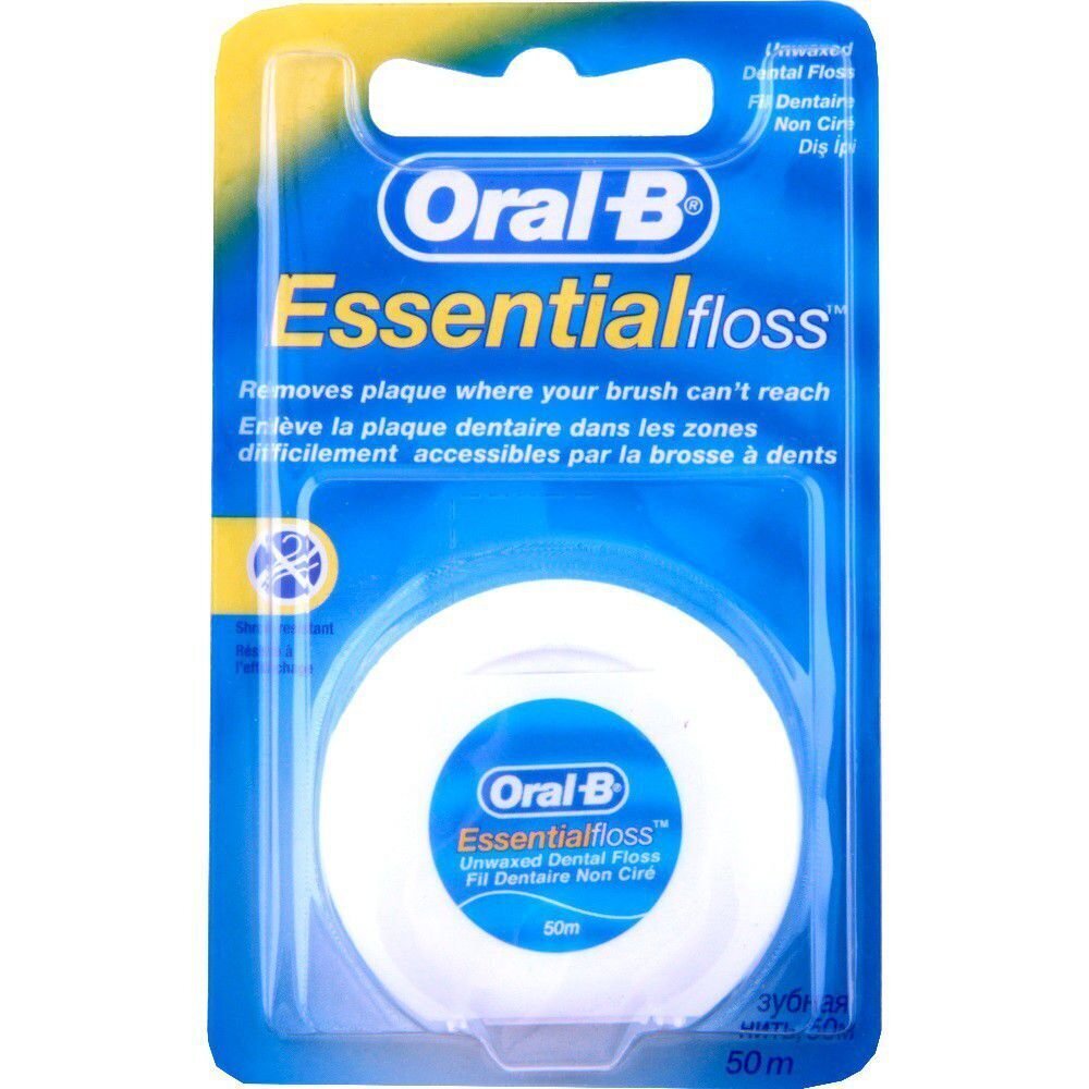 Dantų siūlas Oral B Essential Floss, 50 m цена и информация | Dantų šepetėliai, pastos | pigu.lt