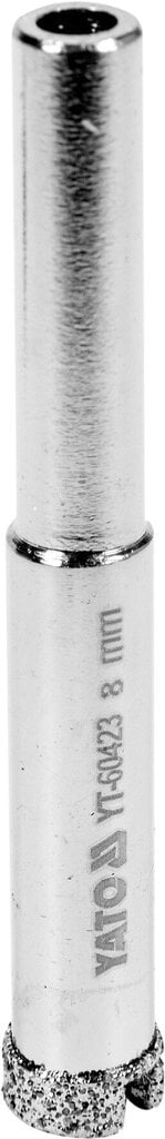 Deimantinė gręžimo karūnėlė Yato Ø 8 mm (YT-60423) kaina ir informacija | Mechaniniai įrankiai | pigu.lt