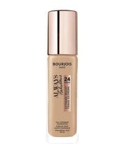 Skystas makiažo pagrindas Bourjois Always Fabulous 24 Hour 30 ml, 400 Rose Beige kaina ir informacija | Makiažo pagrindai, pudros | pigu.lt