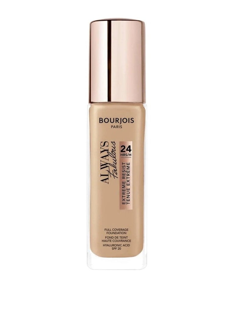 Skystas makiažo pagrindas Bourjois Always Fabulous 24 Hour 30 ml, 400 Rose Beige kaina ir informacija | Makiažo pagrindai, pudros | pigu.lt