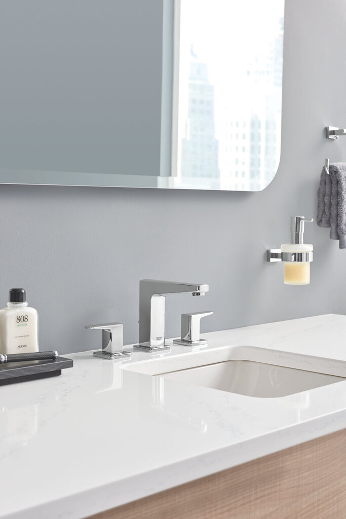 Grohe Essentials Cube laikiklis su muilo dozatoriumi 40756001 kaina ir informacija | Vonios kambario aksesuarai | pigu.lt