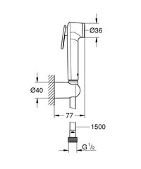 Grohe Tempeste-F Trigger Spray 30 биде 26353000 цена и информация | Grohe Душевые кабины и оборудование | pigu.lt