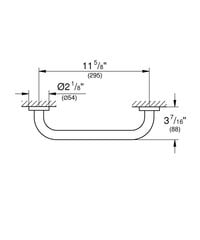 Grohe Essentials ручка для ванны 40421001 цена и информация | Аксессуары для ванной комнаты | pigu.lt