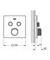 Grohe Grohtherm Smartcontrol termostatinis maišytuvas dušui ar voniai 29156LS0 kaina ir informacija | Vandens maišytuvai | pigu.lt