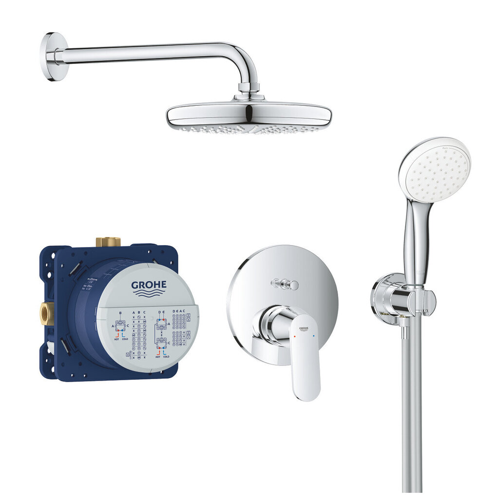 Grohe Eurosmart Cosmo potinkinis dušo komplektas, chromas 25219001 kaina ir informacija | Dušo komplektai ir panelės | pigu.lt