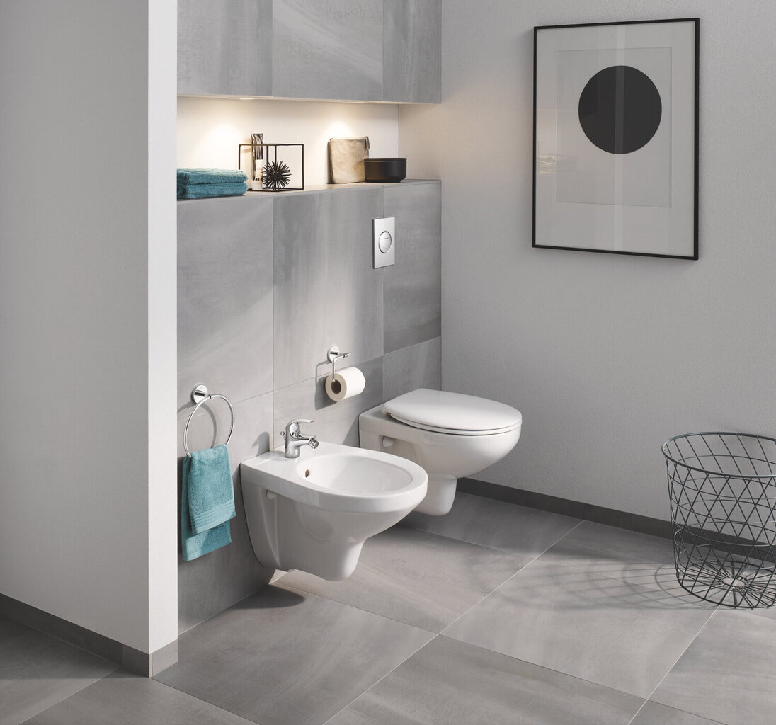 Grohe Bau Ceramic ant sienos kabinama bidė 39433000 kaina ir informacija | Bidė | pigu.lt