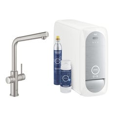 Grohe Blue Home Duo rinkinys: vienasvirtis maišytuvas, šaldymo sistema, filtras ir CO2 butelis 31454DC1 kaina ir informacija | Virtuvės maišytuvai | pigu.lt