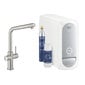Grohe Blue Home Duo rinkinys: vienasvirtis maišytuvas, šaldymo sistema, filtras ir CO2 butelis 31454DC1 цена и информация | Virtuvės maišytuvai | pigu.lt