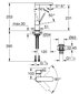 Grohe Plus vienasvirtis praustuvo maišytuvas, L dydis ir sukiojamas snapelis 23873003 kaina ir informacija | Vandens maišytuvai | pigu.lt