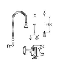 Grohe Sensia Arena komplektas automatiniam nuleidimui 46944001 kaina ir informacija | Klozetai | pigu.lt