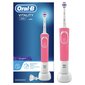 Oral-B Vitality 100 Pink 3D White цена и информация | Elektriniai dantų šepetėliai | pigu.lt