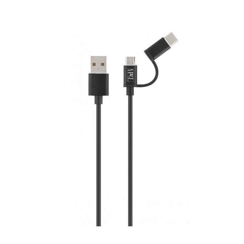 TnB, USB/ USB-C, 1 m kaina ir informacija | Kabeliai ir laidai | pigu.lt