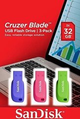 SanDisk Cruzer Blade 32GB USB 2.0 kaina ir informacija | USB laikmenos | pigu.lt