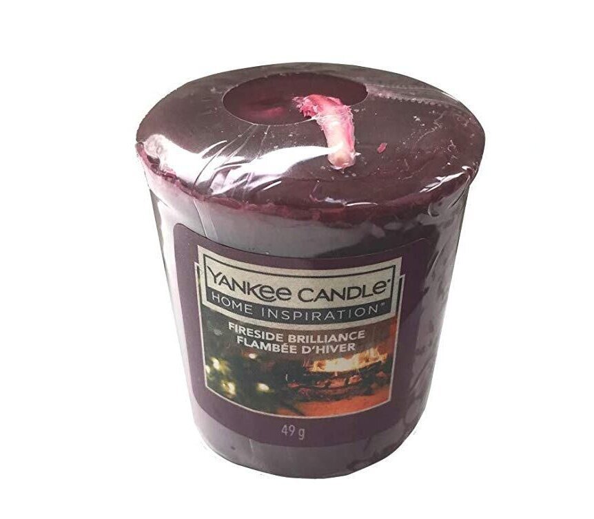 Yankee Candle aromatinė žvakė Fireside Brilliance, 49 g kaina ir informacija | Žvakės, Žvakidės | pigu.lt