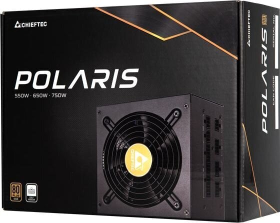 Chieftec Polaris 750W PPS-750FC kaina ir informacija | Maitinimo šaltiniai (PSU) | pigu.lt