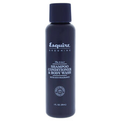 Шампунь для волос, кондиционер, средство для очищения тела для мужчин Esquire Grooming 3in1 30 мл цена и информация | Шампуни | pigu.lt