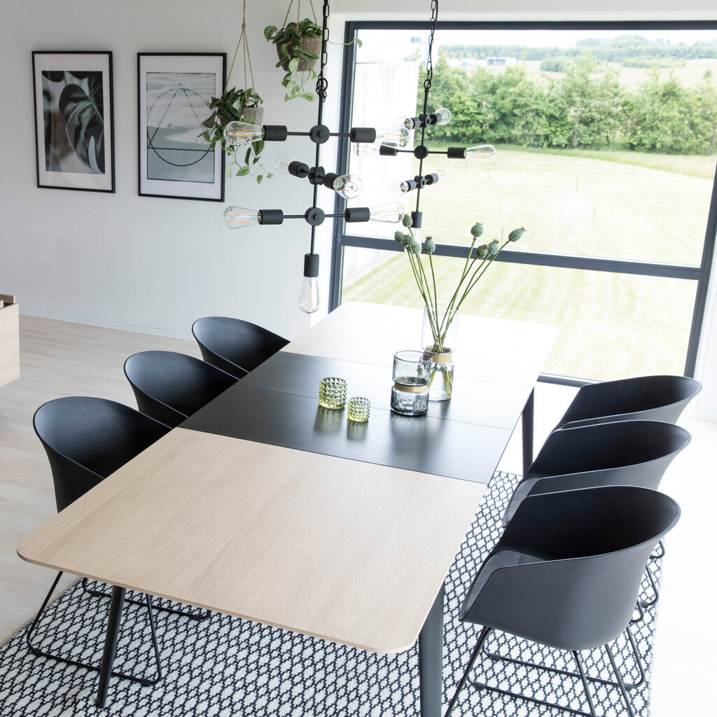 Valgomojo stalas Connect, rudas kaina ir informacija | Virtuvės ir valgomojo stalai, staliukai | pigu.lt