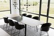 Valgomojo stalas Connect, rudas kaina ir informacija | Virtuvės ir valgomojo stalai, staliukai | pigu.lt