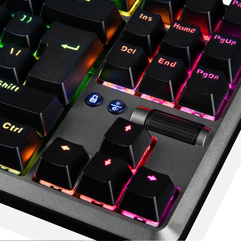 Modecom Lanparty 2 RGB Gateron Brown цена и информация | Klaviatūros | pigu.lt