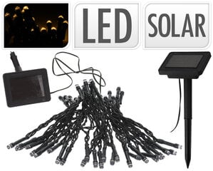 Sodo girlianda su saulės baterija, 100 LED kaina ir informacija | Lauko šviestuvai | pigu.lt