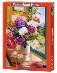 Dėlionė Castorland Puzzle Still Life with Hydrangeas, 1000 d. цена и информация | Пазлы | pigu.lt