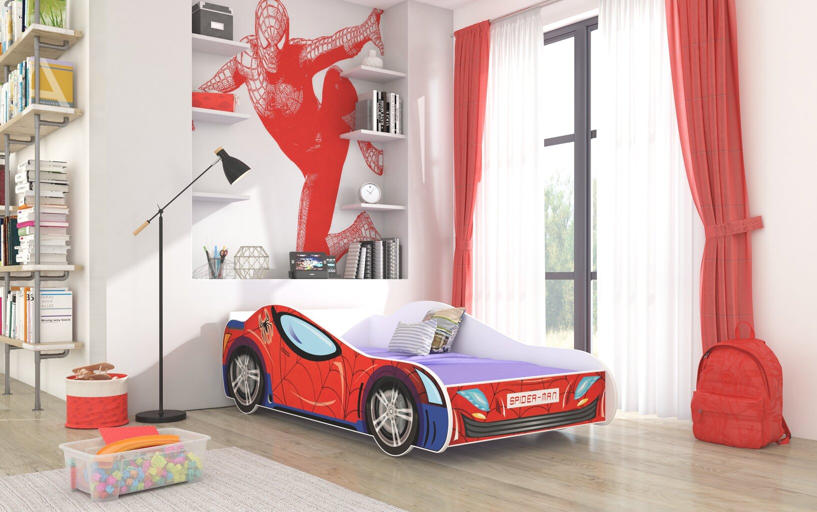 Vaikiška lova ADRK Furniture Spider, 160x80 cm kaina ir informacija | Vaikiškos lovos | pigu.lt