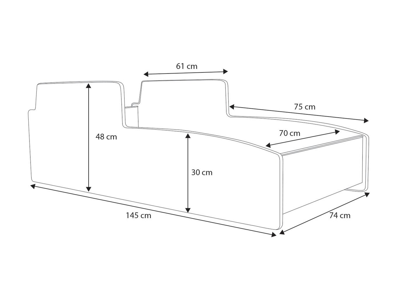 Vaikiška lova ADRK Furniture Tractor, 140x70 cm, geltona kaina ir informacija | Vaikiškos lovos | pigu.lt