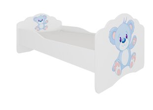 Детская кровать ADRK Furniture Casimo Blue Bear, 160 x 80 см цена и информация | Детские кровати | pigu.lt