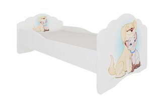 Vaikiška lova ADRK Furniture Casimo Dog and Cat, 140x70cm kaina ir informacija | Vaikiškos lovos | pigu.lt