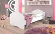 Vaikiška lova su nuimama apsauga ADRK Furniture Casimo White, 80x160 cm, balta kaina ir informacija | Vaikiškos lovos | pigu.lt