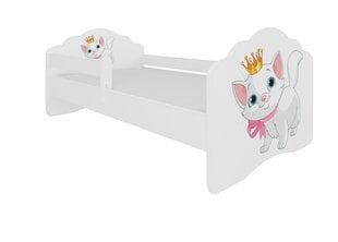 Детская кровать со съемной защитой ADRK Furniture Casimo Cat, 70x140 см цена и информация | Детские кровати | pigu.lt