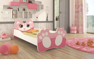 Детская кровать ADRK Furniture Bear 144, 70 x 140 см, розовая цена и информация | Детские кровати | pigu.lt