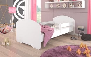 Vaikiška lova su nuimama apsauga ADRK Furniture Pepe 164 160x80cm, balta kaina ir informacija | Vaikiškos lovos | pigu.lt