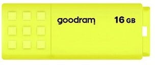 GOODRAM FLASHDRIVE 16 ГБ UME2 USB 2.0 ЖЕЛТЫЙ цена и информация | USB накопители | pigu.lt