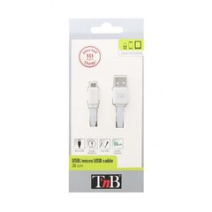 Tnb, USB/microUSB, 30cm kaina ir informacija | Kabeliai ir laidai | pigu.lt