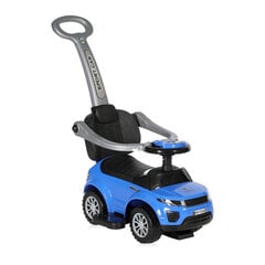 Paspiriamas vaikiškas automobilis-stumdukas su rankena Lorelli OFF ROAD, mėlynas kaina ir informacija | Žaislai kūdikiams | pigu.lt