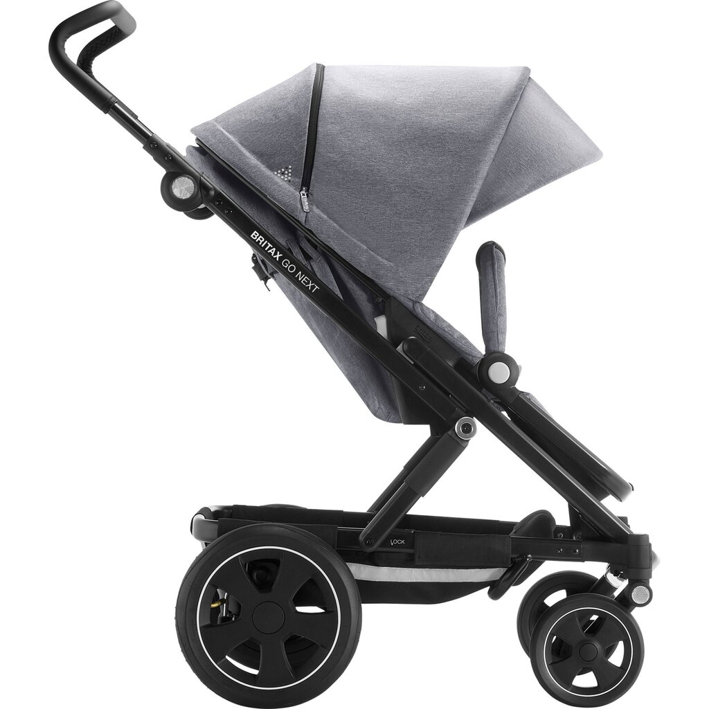 Britax Romer universalus vežimėlis Go Next², Black/grey melange цена и информация | Vežimėliai | pigu.lt