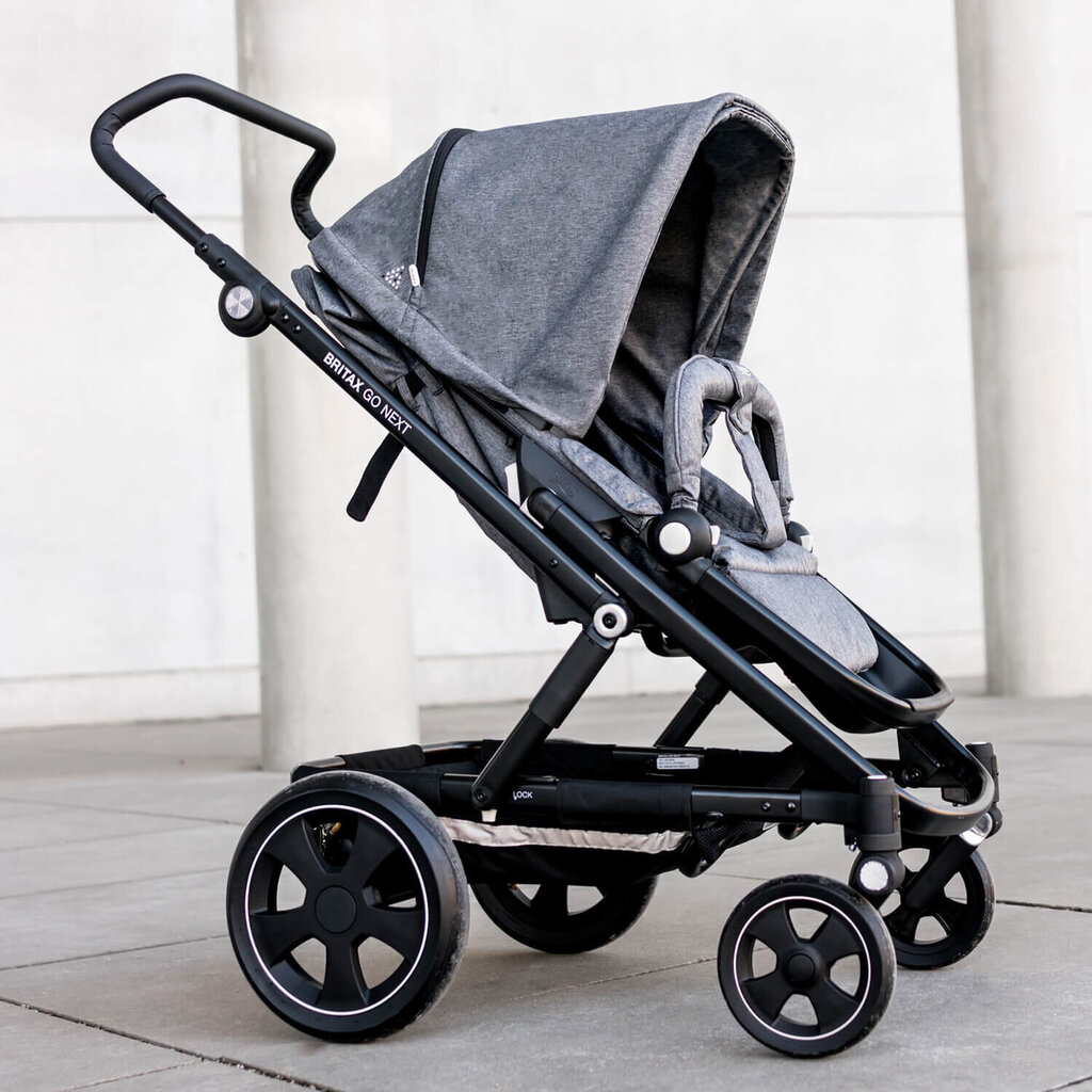 Britax Romer universalus vežimėlis Go Next², Black/grey melange цена и информация | Vežimėliai | pigu.lt