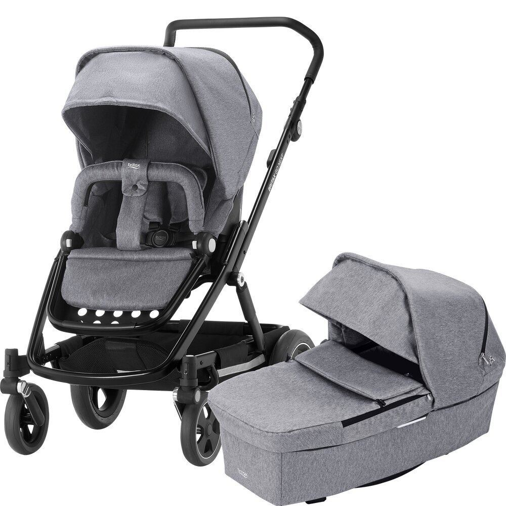 Britax Romer universalus vežimėlis Go Next², Black/grey melange цена и информация | Vežimėliai | pigu.lt