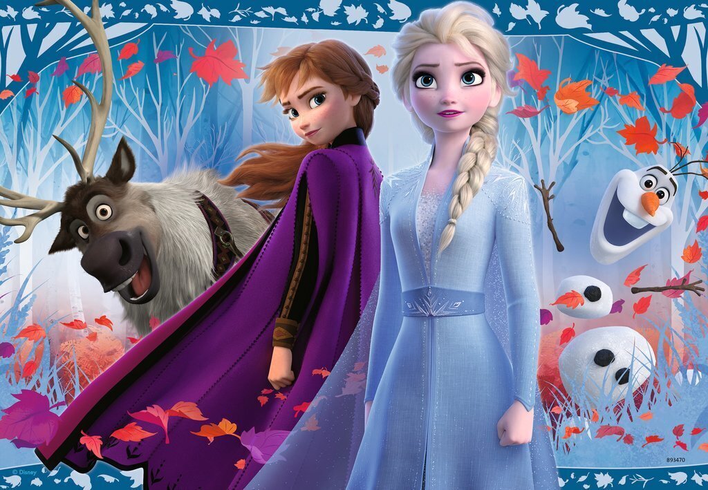 Dėlionė Ravensburger Ledo šalis 2 (Frozen 2) Kelionė į nežinomybę, 2x12 d., 5009 цена и информация | Dėlionės (puzzle) | pigu.lt